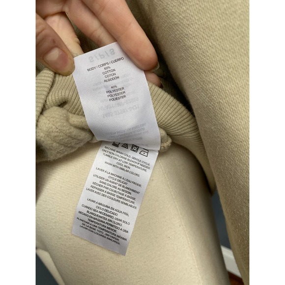 Hurley men's tan Bel-Air West Side fleece pullover hoodie, size Small (NWT) - Picture 8 of 8